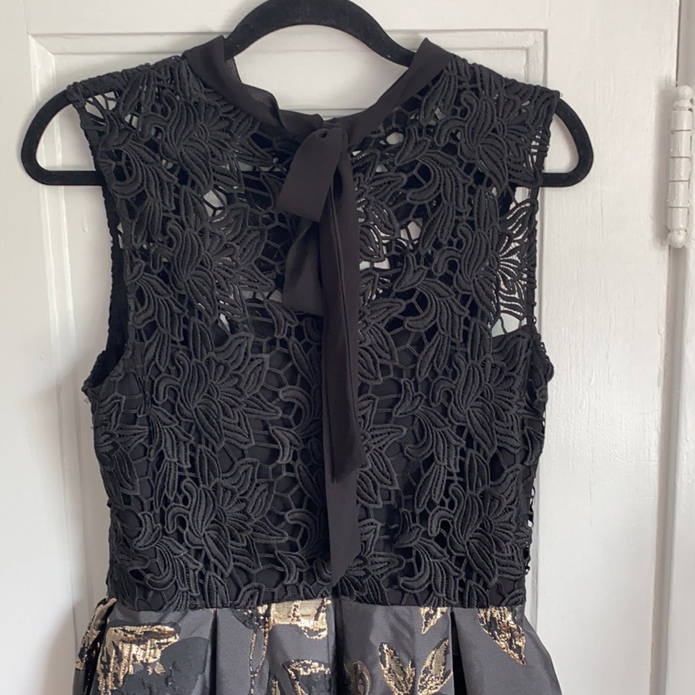 Hutch Lace & Brocade Tea Length Dress - Picture 6 of 9